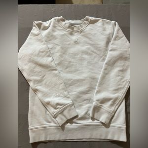 Lululemon White Crewneck Sweatshirt Minimalist Basic Cozy Pullover Size [2/XS]